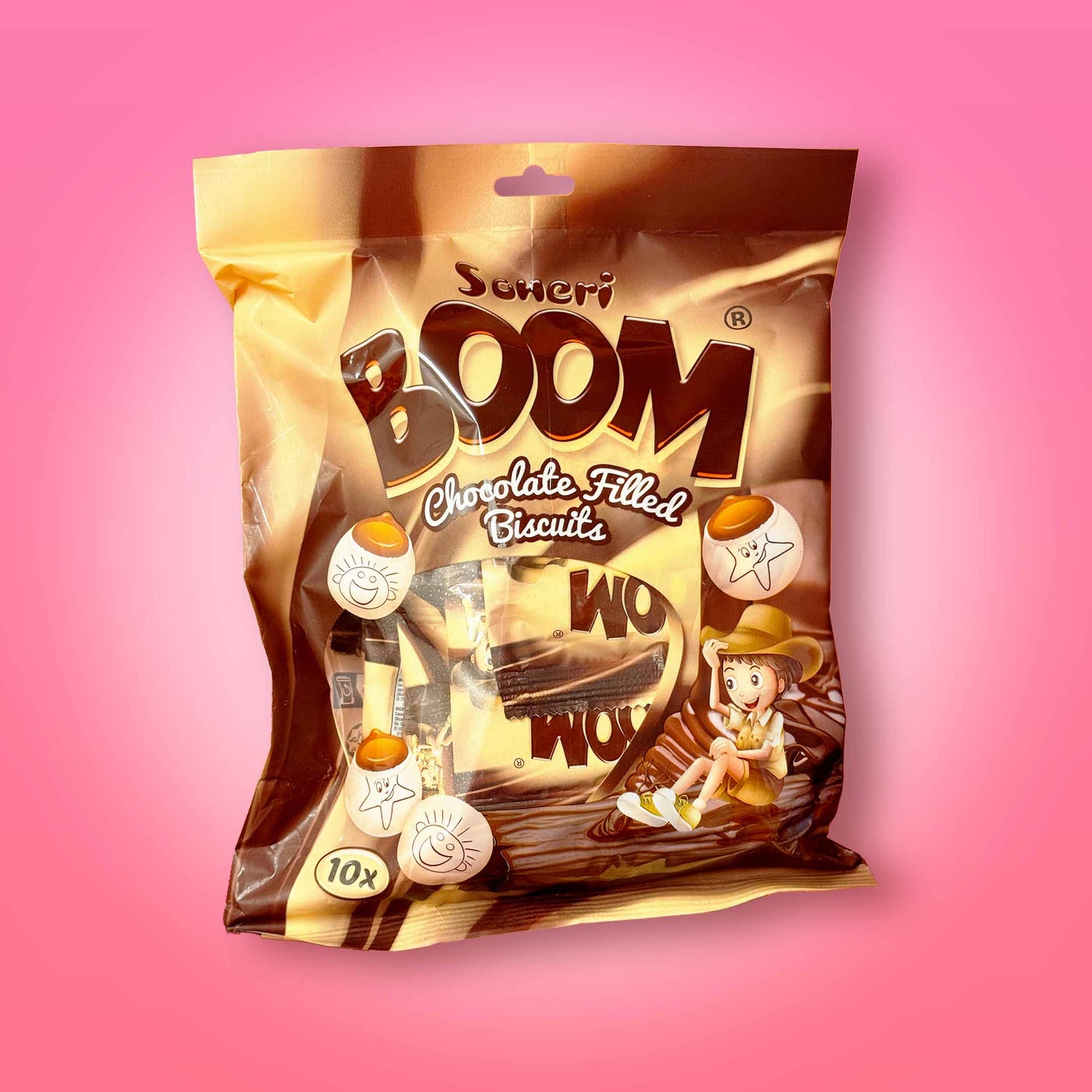 Boom Chocolate Filled Biscuits