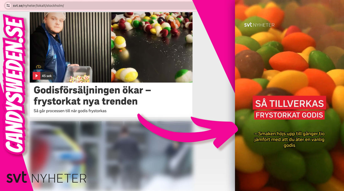 Godisförsäljningen ökar – frystorkat nya trenden