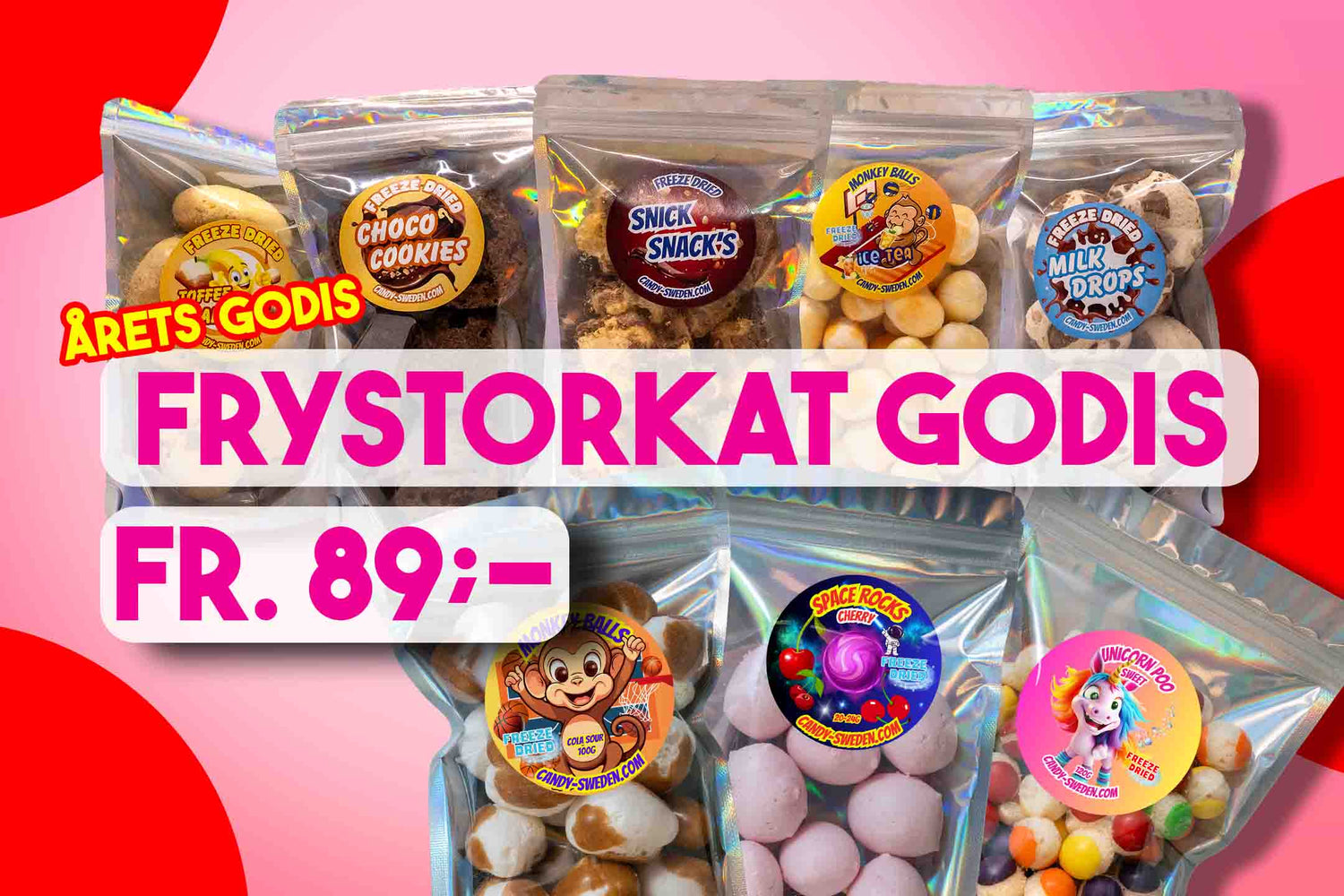 Frystorkat godis