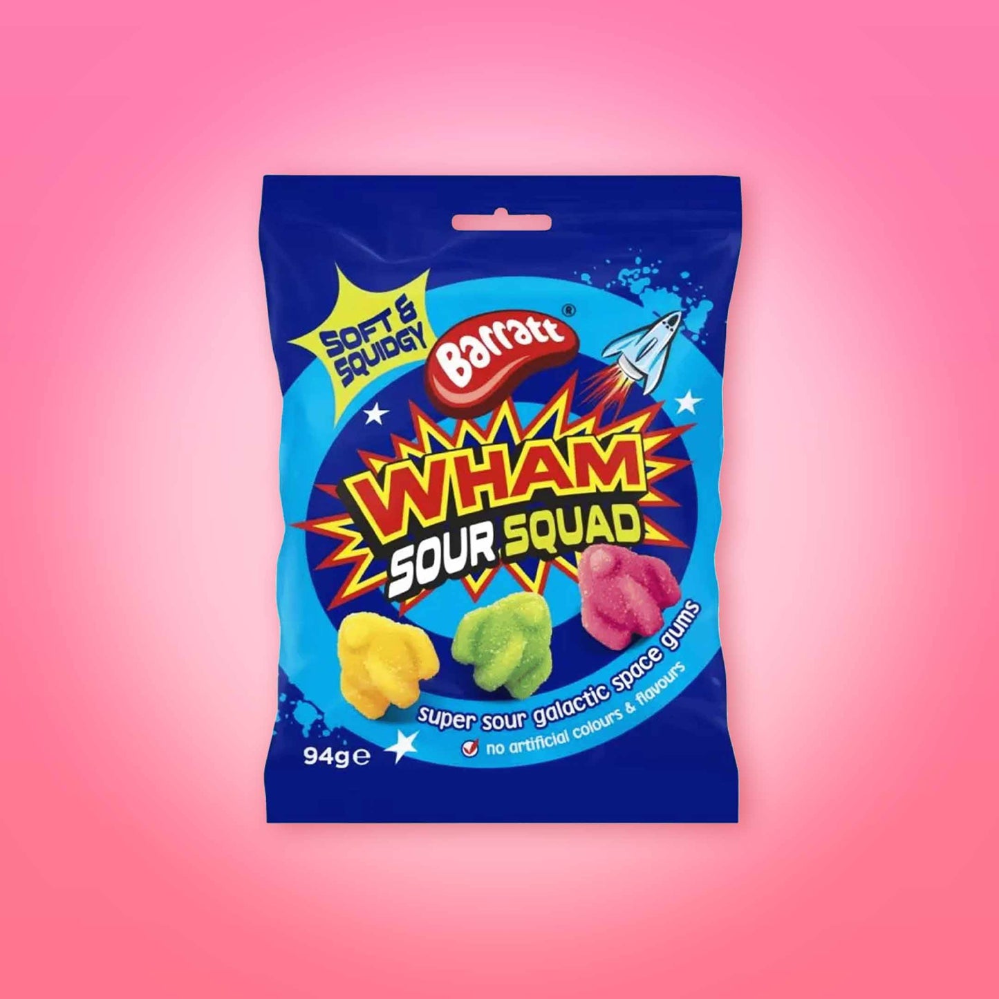 Barratt Wham Sour Squad Bag 94g